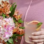 floral signature cocktail happy cocktail co aesthetic cocktails
