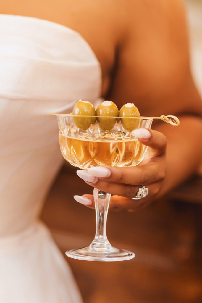 Classic Martini with Stuffed Olives by B&B Beverage Management 