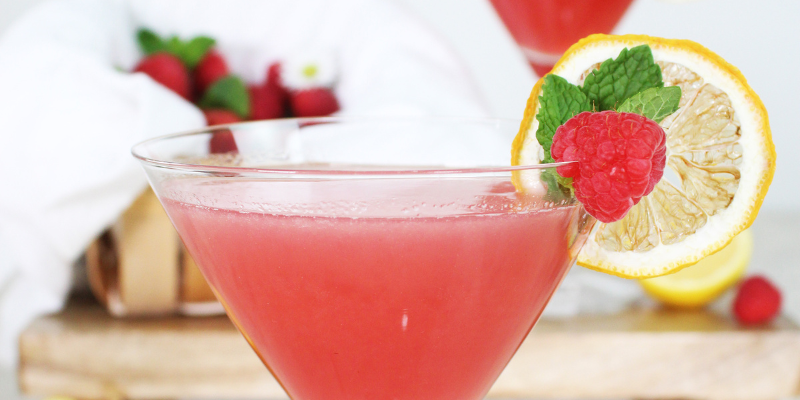 The Raspberry Mint Martini - Valentine's Day